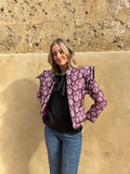 Chaqueta buganvilla estampada