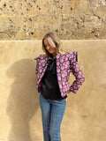 Chaqueta buganvilla estampada