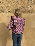 Chaqueta buganvilla estampada