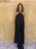 Conjunto halter largo negro