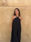 Conjunto halter largo negro