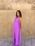 Conjunto halter largo Lila