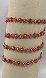 Collar piedras flores