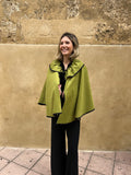 Poncho corto espigas pistacho
