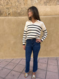 Jeans azul marino botones