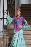 Traje Flamenca Verdeagua