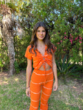 Conjunto Tie dye naranja