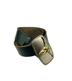 Cinturón chapa vaca Silver/Gold